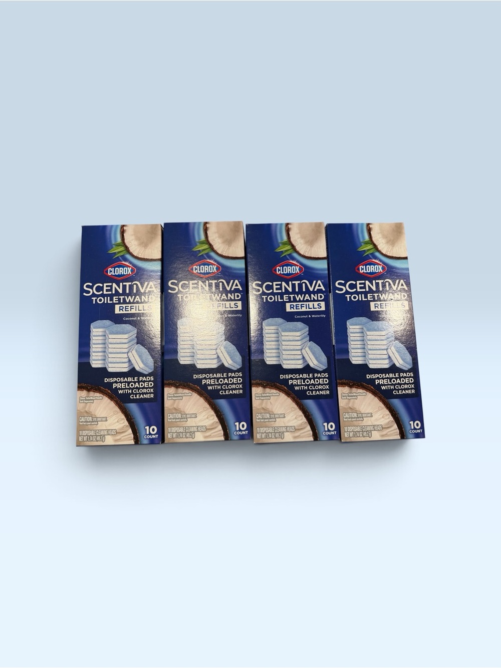Clorox Scentiva ToiletWand Refills – Blue & Tan Packaging, Coconut Scent 40count